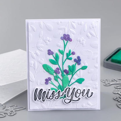 3D Embossing Folder and Metal Die Set for Card Making,Texture Fades Flower Background Embossing Template Paper Card Embossing Stencil for DIY Scrapbooking Photo Album Card Paper Craft Decoration