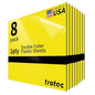 Trotec TroLase | 12"x12"x1/16", 8 Pcs | Yellow/Black | 2 Ply | Modified Acrylic | Laser Engraving Double Color Plastic Sheet | Engraving Blanks for Laser, Saw, Guillotine | Made in USA