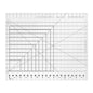 Slotted Quilting Ruler Acrylic 17.7x21.9in, XL Non-Slip Precise Quilting Template, Professional Sewing Quilt Strip Ruler for Fabric Strip, Cutting, Sewing, Crafting, Patchwork