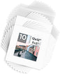 Mat Board Center, Pack of 10, 12x12 for 8x8 White Mat Kit - Acid Free, 4-ply Thickness, White Core - Includes Backing Boards and Clear Bags - for Pictures, Photos, Framing