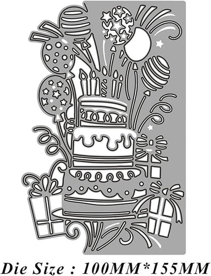 Ammsochy Cutting Dies Metal Stencils Scrapbooking Tools DIY Craft Carbon Steel Embossing Template for Paper Card Making Album Arts Crafts Supplies (Cake lace)
