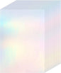 36 Sheets Holographic Sticker Paper Clear A4 Vinyl Sticker Paper Self Adhesive Waterproof Transparent Film Gem Rainbow Star Patterns, 11.7 x 8.3 Inch (Colorful)