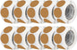 Perco Kraft Brown 3-Inch Perforated Circle Dot Sticker Labels — 10 Rolls, 5,000 Round Stickers — Natural, Cardboard-Like Surface with Permanent Adhesive for Organizing, Crafting & More—Made in USA