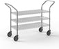 18" W x 42" L x 36" H Chrome Heavy Duty Utility Cart | 3-Tier | NSF Commercial Storage Rack Mobile Unit | Storage and Mobility Solution for Your Business