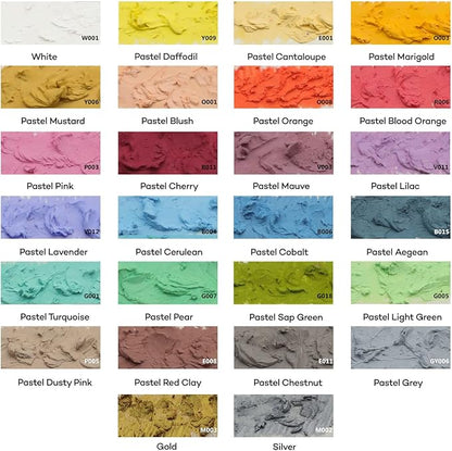 Mont Marte Extra Soft Oil Pastels Macaron Hues Premium 26pc, Assorted Pastel & Metallic Colors, Vibrant, Buttery, Versatile Art Pastels for Blending, layering & Shading, Coloring, Sketching