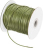 MECCANIXITY Waxed Cord 2mm Waxed Polyester Cord 98 Yard Wax String for Bracelet Making, Necklaces, Beading, Jewelry Making and DIY Crafts(Army Green)