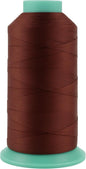 Mandala Crafts Size 46 210D T45 Bonded Nylon Thread Copper Brown Heavy Duty Sewing Threads - 2843 YDs Tex 45 Thread for Leather, Jeans, Weaving, Outdoor Marine Upholstery Threads