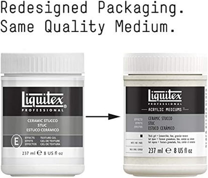 Liquitex Professional Effects Medium, 237ml (8-oz), Ceramic Stucco