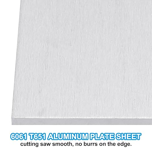 PATIKIL 6061 T651 Aluminum Sheet Metal 4 x 12 x 1/8(0.125") Inch 3Pcs Flat Plain Aluminum Plate Covered Stock with Protective Film, Heat Rectangle 3MM for Lndustry Crafting