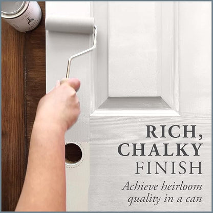AMY HOWARD AT HOME Chalk-Based One Step Paint for Furniture, Cabinetry, Decor, Finish, and More | No Stripping, Sanding, or Priming | Ultra-Light Base | 32 Ounce | Italian Silver
