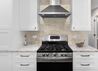 100 Pieces Peel and Stick Backsplash for Kitchen, 3" x 6" PVC Subway Tile Upgraded Grayish Beige with Gray Grout Backsplash Stick on Tile Elevate Kitchen, Bathroom, Fireplace,RV