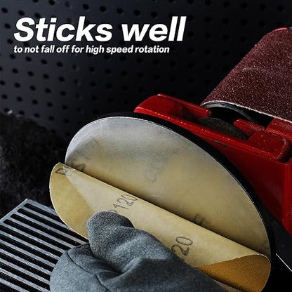 PSA Sanding Discs 6 Inch Adhesive Backed Sandpaper 100 Pack 60 Grit Self Adhesive Sanding Discs for DA Sander Self Stick for Wood, Auto Body Repair, Paint, Metal, and Plastic