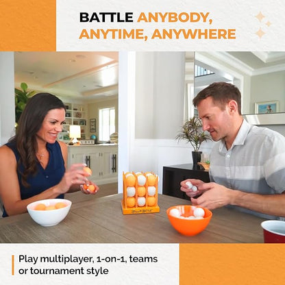 Tournament Edition – Wood Game Set with 36 Battle Cards – Fast-Paced Family & Party Game of Strategy, Skill & Chance – Fun Gift for Kids, Teens & Adults