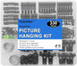 Picture Hanging Kit, 330pcs Picture Hangers, Wall Hangers, Nails for Hanging Pictures, Wall Hanging Kit, Hanging Wire, Screw Eyes, D Ring and Picture Hanging Tool for Frame Canvas Mounting