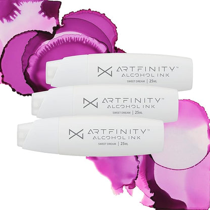 Alcohol Inks 3 Pack - Vibrant, Professional, Dye-Based Alcohol Inks for Artfinity Alcohol Markers, Artists, Drawing, & More! - Sweet Dream V1-5