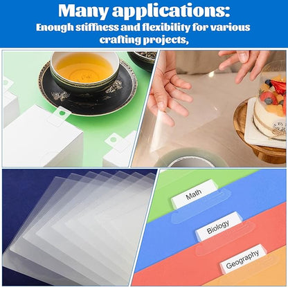 12 Inches x 80 ft 6 Mil Acetate Roll Clear Acetate Sheets for Crafts Blank Stencil Sheets Transparency Mylar Template Material Reusable Acetates Paper Roll for Craft Stencil Vinyl for Cutting Machines