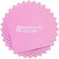 Rainbow Pink Glitter HTV Heat Transfer Vinyl Bundle 8 Sheets-12 x12 Iron on for DIY Shirts Gifts
