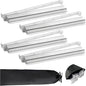 Set of 4 Mahjong Tile Holder, Acrylic Mahjong Racks with Pushers 18" Comes with Storage Bag, Enhanced wear Resistance, Suitable for Parties, Birthdays, Thanksgiving, Christmas