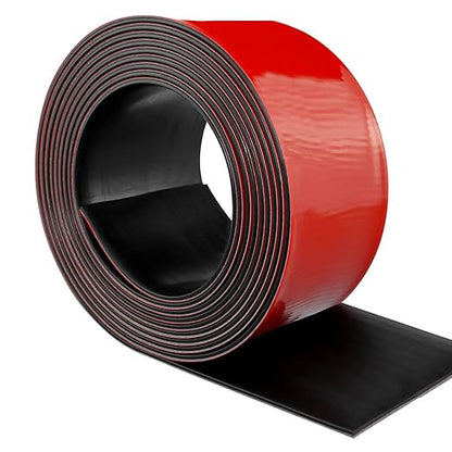 Neoprene Rubber Strips Self Adhesive Solid Rubber Sheets, Rolls & Strips for DIY Gaskets Crafts Pads Seals Warehouse Flooring Neoprene Sheet with Adhesive Backing (4" Wide x 1/16" Thick x 20' Long)