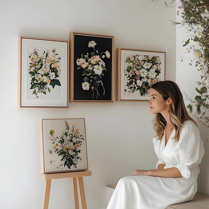 PHOENIX 9x12 Inch 3 Pack Gallery Canvas - 1.5 in Thick Canvases for Painting - Deep Edge 100% Cotton 11 Oz. Gesso Primed White Blank Professional Canvas Oil & Acrylic Paints
