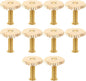 NUOBESTY 10 Sets Butterfly Cap Spike Horse Needles Metal Pin Back with Screw Caps for Crafting Brooches Badges Hat Pins Accessories