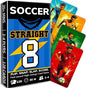 QUOKKA Soccer Fast-Paced Card Game for Kids & Adults – 128 Cards & Easy Rules – Quick & Fun Matching Game – 2-4 Players – Ages 8+ – Perfect for Family Games Night, Travel and Parties