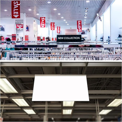 MECCANIXITY PVC Poster Hanger Rail Poster Strip Bar 150cm/59inch Clear with Clips for Poster, Map, 4 Set