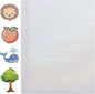 Holographic Sticker Paper, 36 Sheets Transparent Holographic Vinyl Overlay Lamination Sheets, Clear Self Adhesive Laminate Sticker Film for Stickers DIY Crafts, Heart Patterns - 8.5x11 Inch