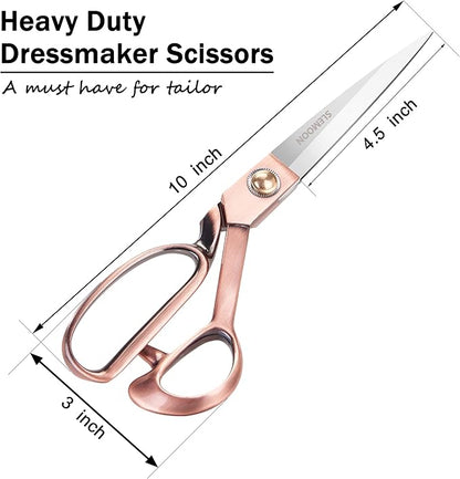 Fabric Scissors Professional 10" Sewing Scissors,Heavy Duty Shears for Fabric,Leather,Raw Materials,Dressingmaking,Upholstery Shears for Dressmakers Students Office Crafting