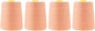 Mandala Crafts 4 Pack of Serger Threads Cones Spools - 20S/2 24000 Yards Polyester Peach Threads for Sergers Machine and Overlock Quilting Sewing Machine