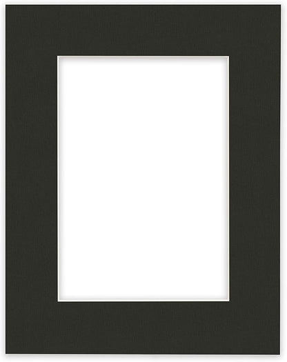 Craig Frames B404 Pre-cut Mat Board for 8.5x11 Print, 11x14, Textured Black
