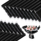 FUHITIM 20 Sheets Flower Wrapping Paper - Waterproof Floral Bouquet Wrapping Paper, Florist Supplies Packaging Paper for Wedding Birthday Gift DIY Crafts (Black)