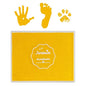 Ink Pad, 5x4'' Washable Non-Toxic Ink Stamp Pad for Baby Footprint Handprint, Yellow