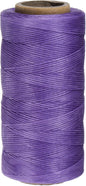 Uxcell 150D 0.8mm Flat Waxed Thread, 284 Yards Polyester, Dark Purple, Leather Sewing Waxed String