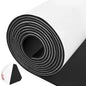 Tolanbbt Sponge Neoprene Foam Sheet with Adhesive - 1/8” Thick, 12” x 118” Closed Cell Foam Rubber Roll, Weatherproof Soundproof Padding for Automotive, Cabinet, Furniture, Crafts, DIY, Black