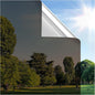 rabbitgoo Window Privacy Film One Way Window Tint for Home, Removable Reflective Heat Sun Blocking Anti UV Glass Door Covering, Mirror Tinting Film House Office, 23.6 in X 6.5 Feet, Brown Silver