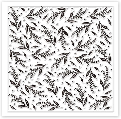CHGCRAFT Lily of The Valley Polymer Clay Texture Sheets Flowers Silicone Texture Stamp Clay Texture Mat Modeling Pattern Pad Texture Sheets for Polymer Clay Jewelry and Clay Earrings Tools