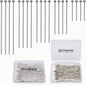 150pcs Silver Filled Ball Pins Non Tarnish Craft Earring Bracelet Jewelry Making Accessories Supplies (30mm (1.18in), Silver-Ball Pin)