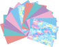 QuuCut Heat Transfer Vinyl Bundle: 12 Pack 12" x 10" Sheets, Watercolor Pattern and 5 Assorted Full Matte Pastel, HTV Vinyl for T-Shirts, Iron on Vinyl for Cricut & Silhouette - Easy to Cut & Weed