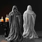 Ghost Skull Man Cylinder Candle & Resin Mold - Resin Casting Silicone Molds for Home Decor & Candle Making Wave Spiral Mold