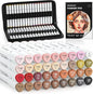 Shuttle Art 36 Colors Skin Tone&Hair Art Markers, Dual Tip Alcohol Based Marker Pen Set Contains 1 Blender 1 Carrying Case 1 Marker Pad Perfect for Kids & Adults Portrait,Comic, Anime, Manga