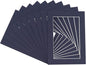 11x14 Mat for 8.5x11 Photo - Precut Navy Picture Matboard for Frames Measuring 11 x 14 Inches - Bevel Cut Matte to Display Art Measuring 8.5 x 11 Inches - Acid Free Pack of 25 MATS