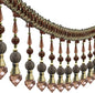 3yards Beading Fringe Trimming Long Beads Tassel Curtain Trim Ribbon Trim for Cover Edge Decorative (Coffee)