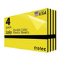 Trotec TroLase | 12"x24"x1/8", 4 Pcs | Yellow/Black | 2 Ply | Modified Acrylic | Laser Engraving Double Color Plastic Sheet | Engraving Blanks for Laser, Saw, Guillotine | Made in USA