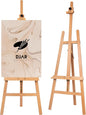 DJAR A Frame Wooden Art Easel for Painting, 57’’-76’’ Adjustable Height, Hold Canvas up to 43’’, Floor Easel Stand for Adults, Beginner
