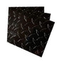 EAGLE 1: 12" x 12" 26 Gauge Sheet Metal Squares (3 Pack Per Order, Multiple Colors) Great for Arts, Crafts, DIY Home or Work Projects (6" X 6", Black Diamond Plate)