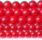 4MM Coral Red Glass Beads Natural Stone Crystal Energy Round Loose Beads for Jewelry Making Bracelet 180pcs 2 Strands 32"