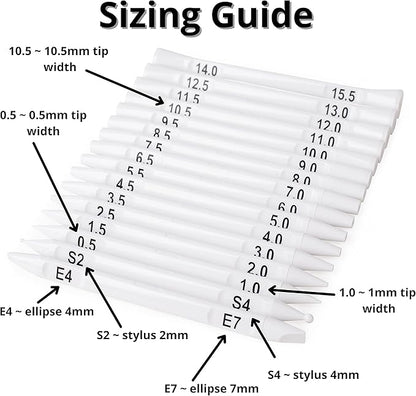 Dotting Tools for Painting Mandalas - Happy Dotting Company - 16pc Double Ended Super Set for Mandala dot Art - Includes Stylus - Unique Ellipse Tool - for Painting Rocks DIY Stone Craft and Canvas