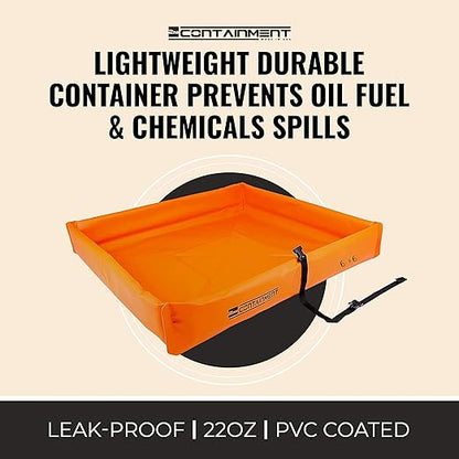 Folding Duck Ponds (Orange, 6' x 6') Foam Core Side Wall - Manufactured in The U.S.A.