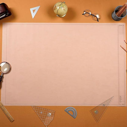 Gilprop 10 Sheets Architectural Vellum Paper 18" x 24" Drafting Vellum Tracing Sheets White Translucent Drafting Paper Rag with Border and Title Block for Drawing Sketching Architecture Building